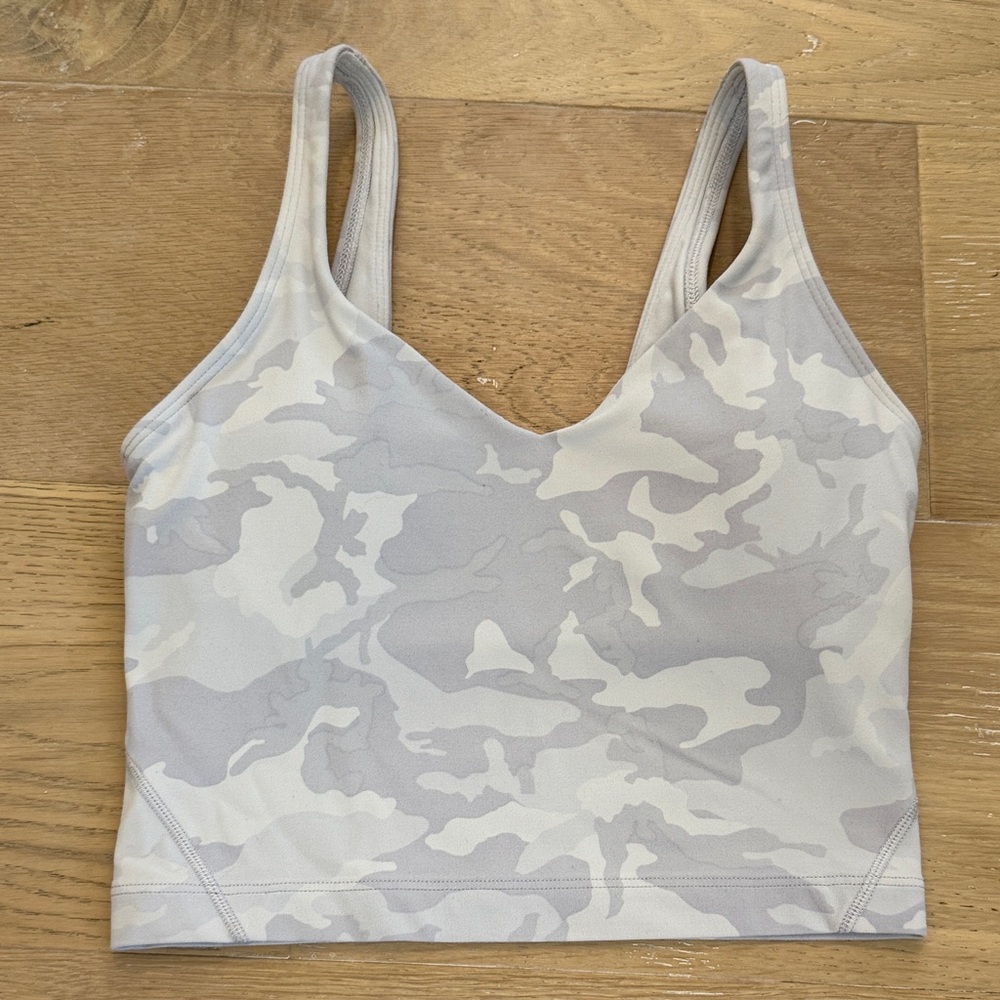 Lululemon Athletica Gray Camouflage Sports Bra size 2